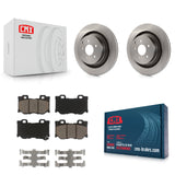 Rear Disc Brake Rotors And Ceramic Pads Kit For INFINITI G37 Nissan 370Z Q60 Z