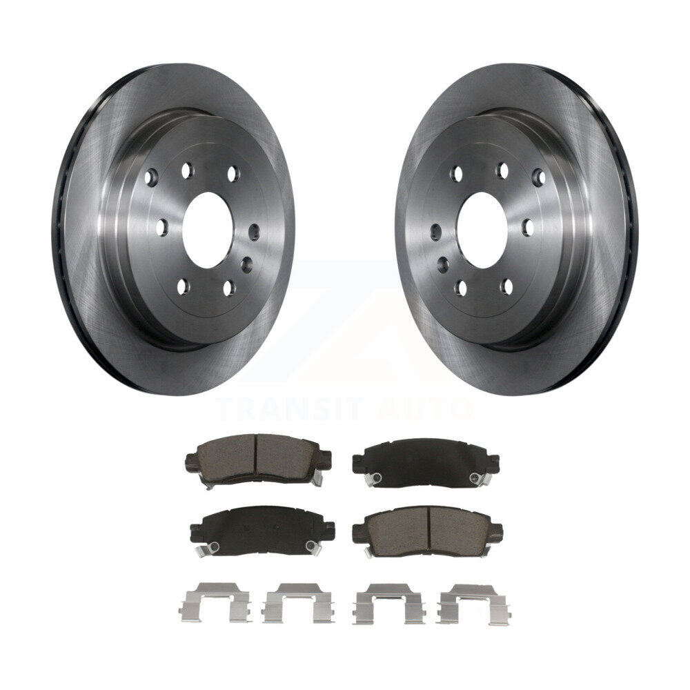 Rear Brake Rotor Ceramic Pad Kit For Chevrolet Traverse GMC Acadia Buick Enclave