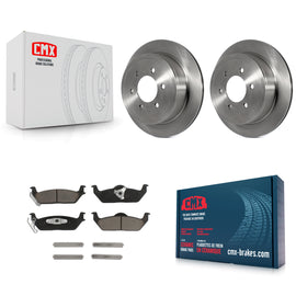 Rear Disc Brake Rotors And Ceramic Pads Kit For Ford F-150 Lincoln Mark LT