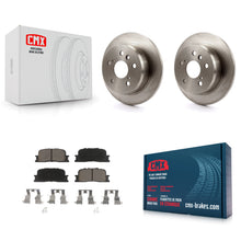 Charger l'image dans la galerie, Rear Disc Brake Rotors And Ceramic Pads Kit For Toyota Camry Lexus ES330 ES300