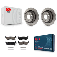 Charger l'image dans la galerie, [Rear] 2003-2011 Lincoln Town Car Sedan Premium OE Brake Rotors &amp; Ceramic Pads Kit For Max Braking
