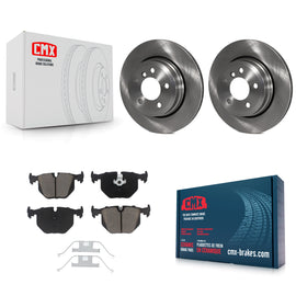 [Rear] 2004-2010 BMW X3 Premium OE Brake Rotors & Ceramic Pads Kit For Max Braking