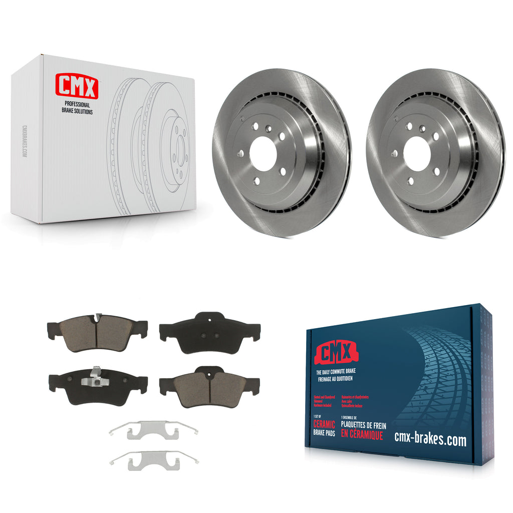 Rear Brake Rotors Ceramic Pad Kit For Mercedes-Benz ML350 GL450 R350 GL550 GL350