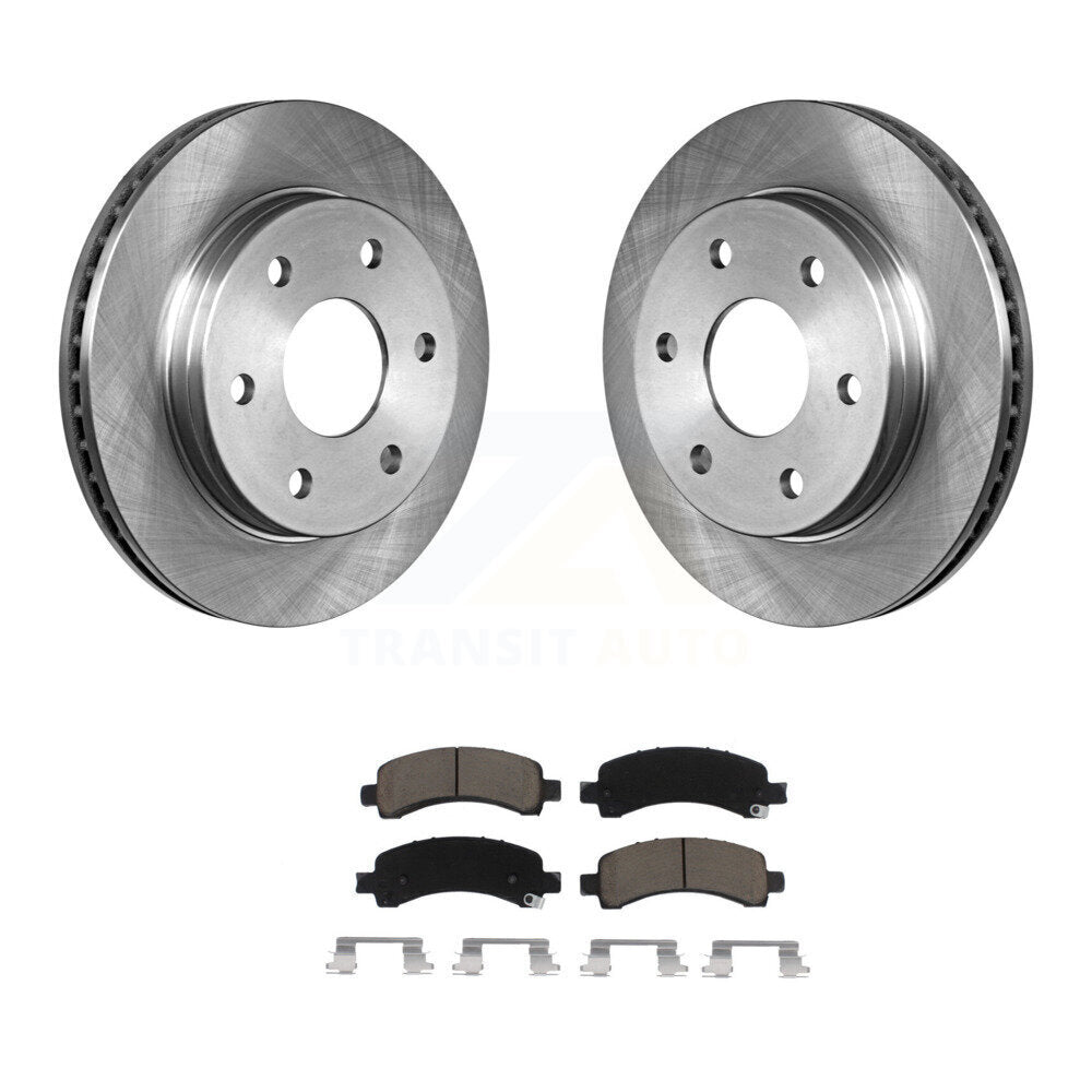 Rear Disc Brake Rotor Ceramic Pad Kit For Chevrolet Express 2500 GMC 3500 Savana