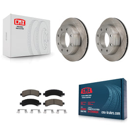 Rear Disc Brake Rotor Ceramic Pad Kit For Chevrolet Express 2500 GMC 3500 Savana