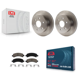 Rear Disc Brake Rotors And Ceramic Pad Kit For Chevrolet Express 2500 GMC Savana