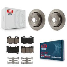 Charger l'image dans la galerie, Rear Brake Rotor Ceramic Pad Kit For INFINITI Q50 M37 Q60 Q70 Q70L QX70 M56 FX50