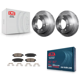 Rear Disc Brake Rotors And Ceramic Pads Kit For Chevrolet Suburban