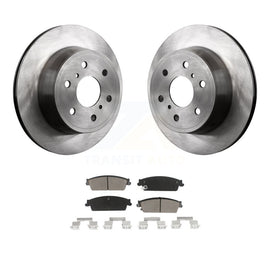 Rear Brake Rotor & Ceramic Pad Kit For Chevrolet Silverado 1500 GMC Sierra Tahoe
