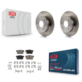 Rear Disc Brake Rotors And Ceramic Pads Kit For Honda Accord Acura CL