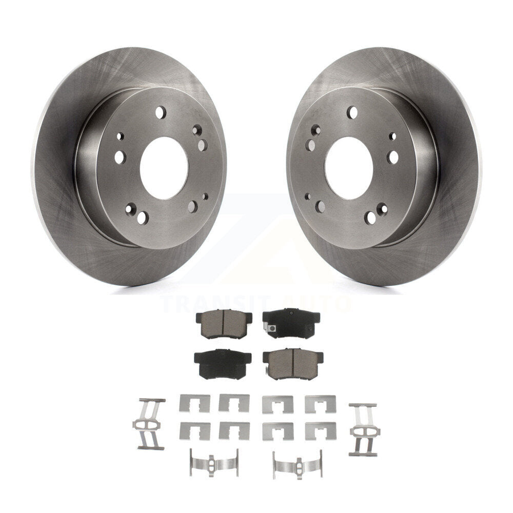 Rear Disc Brake Rotor & Ceramic Pad Kit For Honda Accord Civic Acura RSX Integra