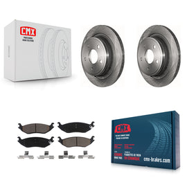 Rear Disc Brake Rotors And Ceramic Pads Kit For Dodge Ram 1500