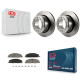 Rear Disc Brake Rotors And Ceramic Pads Kit For Ram 2500 3500 1500 Dodge
