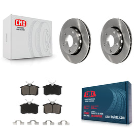 [Rear] 2000-2001 Audi S4 Premium OE Brake Rotors & Ceramic Pads Kit For Max Braking