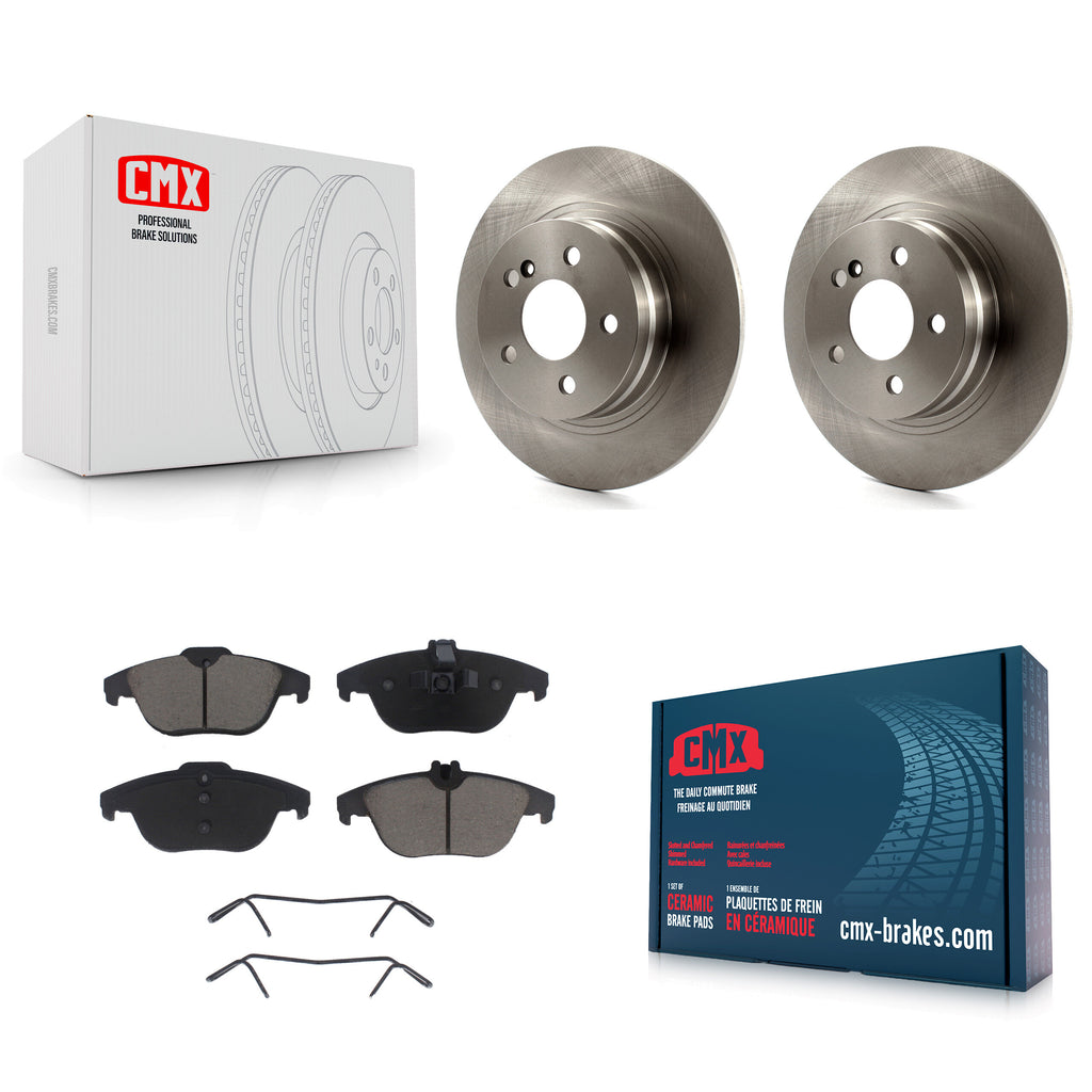 Rear Disc Brake Rotors And Ceramic Pads Kit For Mercedes-Benz C300 C250 C230
