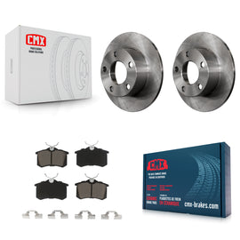 Rear Disc Brake Rotors And Ceramic Pads Kit For Volkswagen Passat Audi A6
