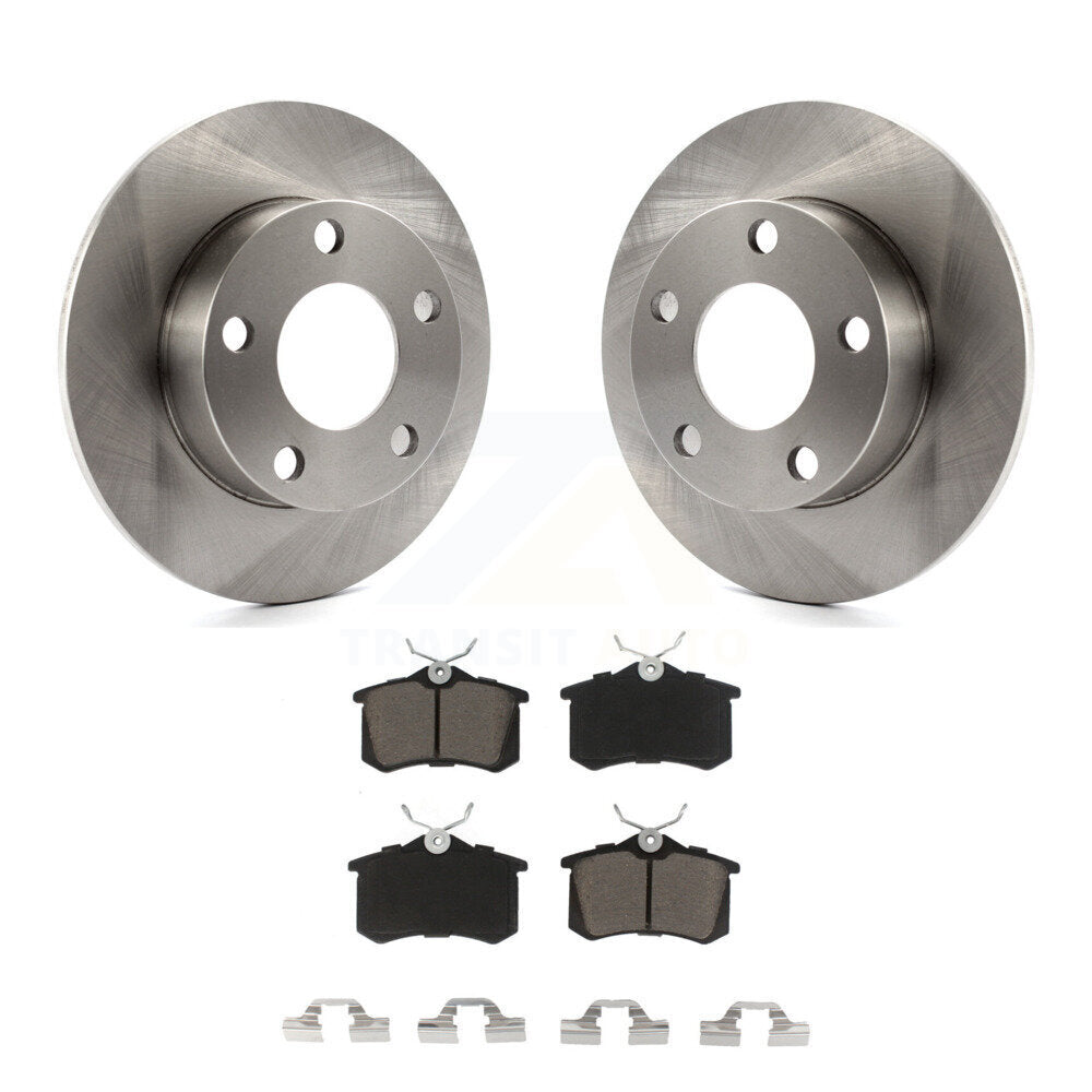 Rear Disc Brake Rotors And Ceramic Pad Kit For Volkswagen Passat Audi A4 Quattro