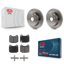 Charger l'image dans la galerie, Rear Disc Brake Rotors And Ceramic Pads Kit For Subaru Impreza WRX STI