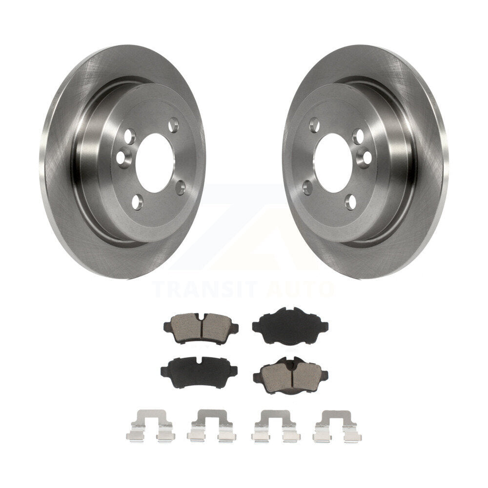 Rear Disc Brake Rotors And Ceramic Pads Kit For Mini Cooper