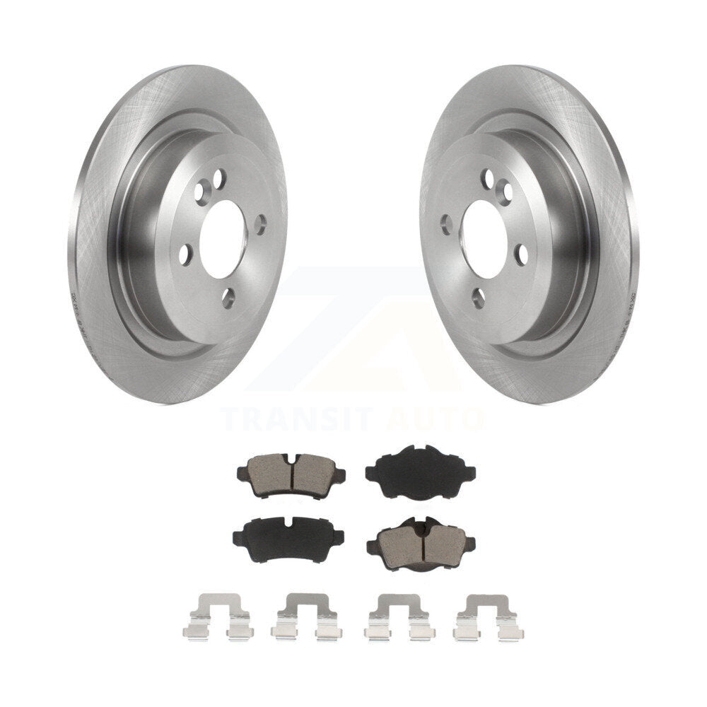 Rear Disc Brake Rotors And Ceramic Pads Kit For Mini Cooper