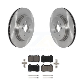 [Rear] 2016 Tesla S From 04 Premium OE Brake Rotors & Ceramic Pads Kit For Max Braking