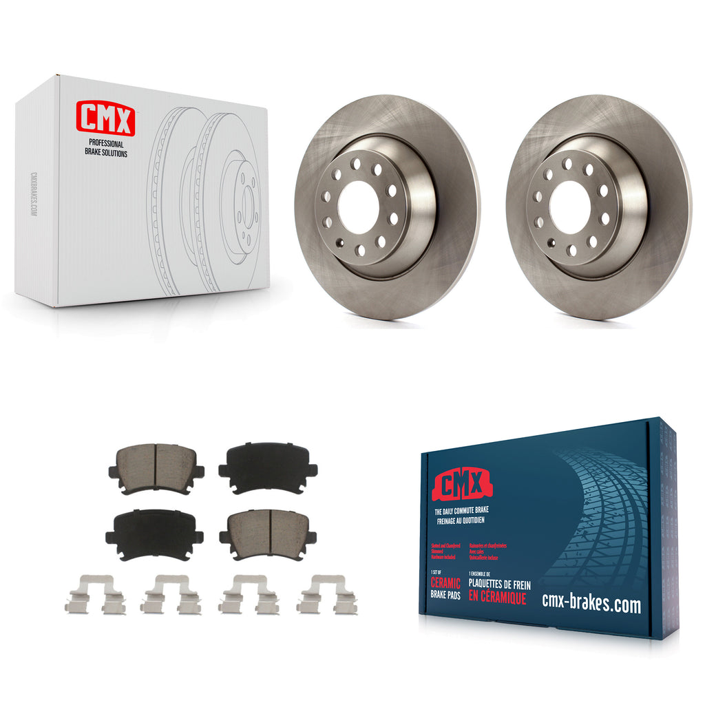 Rear Brake Rotor & Ceramic Pad Kit For Audi A6 Quattro With 302mm Diameter