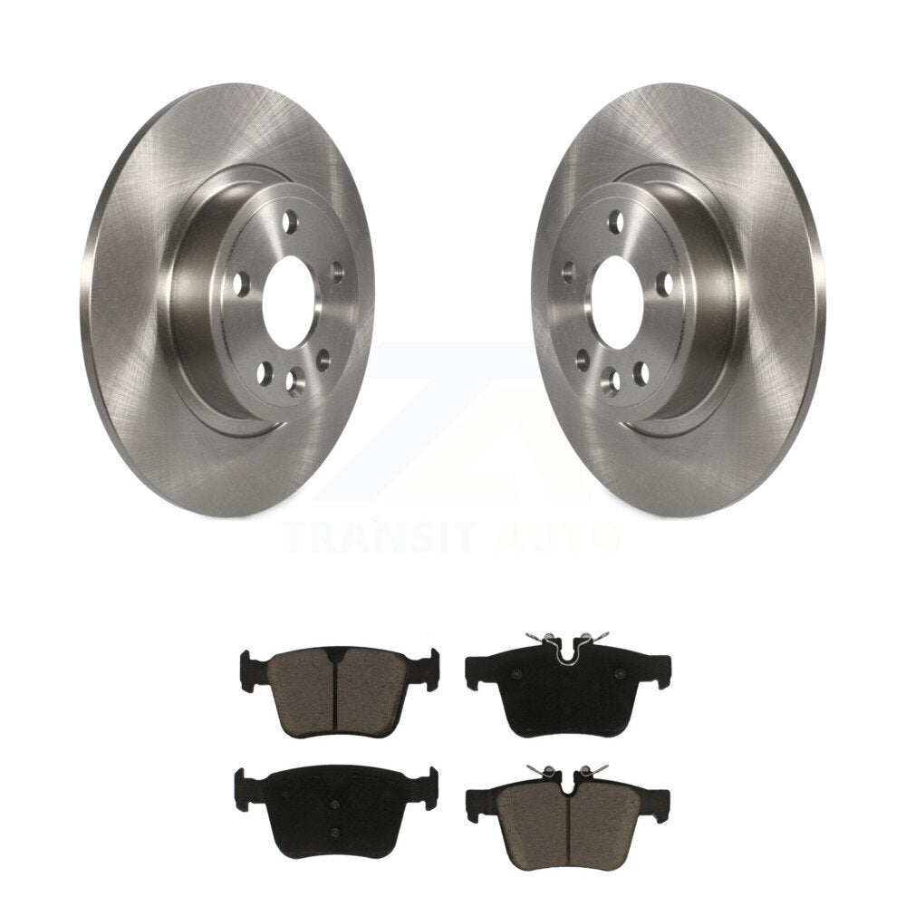 Rear Brake Rotors & Ceramic Pad Kit For Land Rover Discovery Sport Jaguar E-Pace