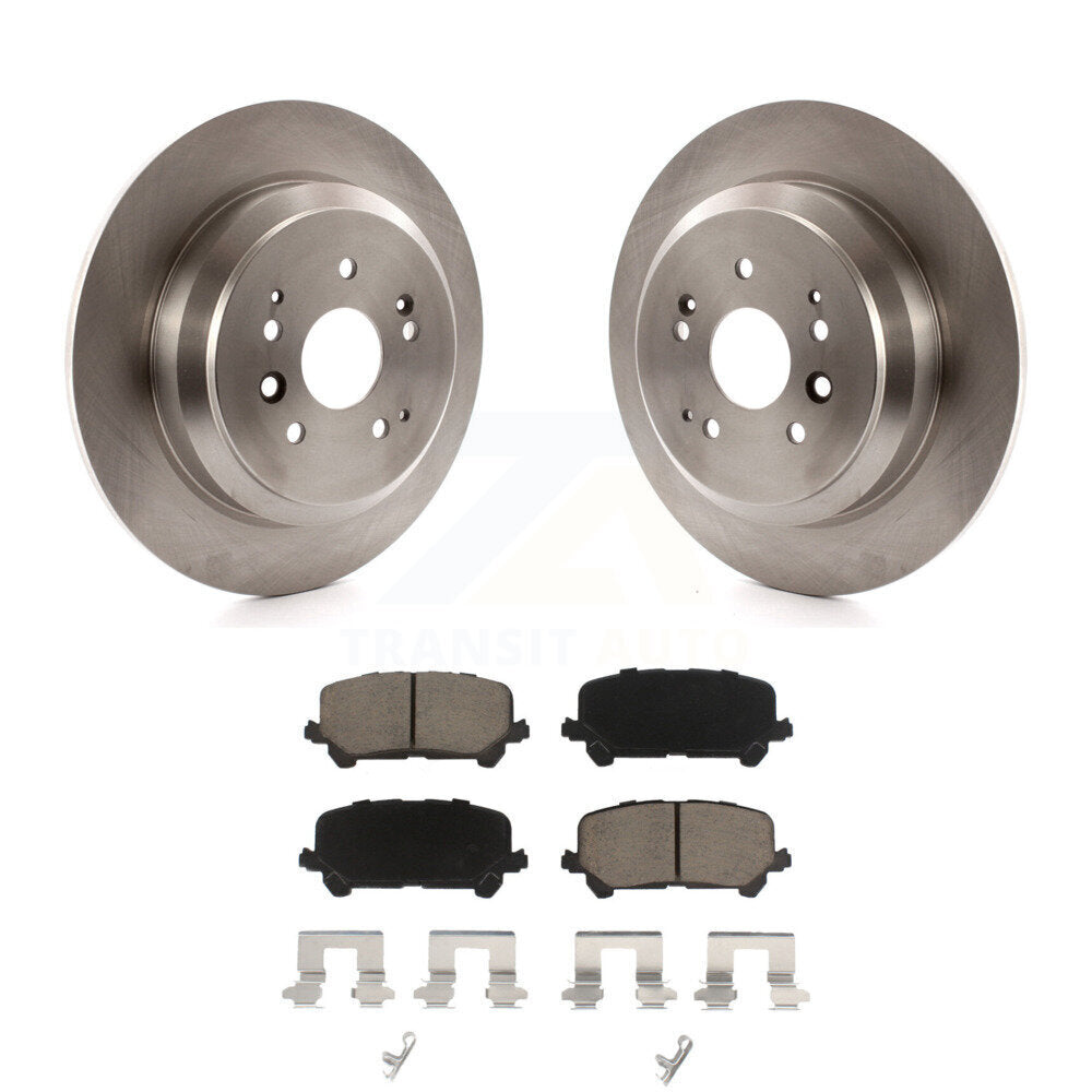 Rear Disc Brake Rotors And Ceramic Pads Kit For 2014-2016 Acura MDX