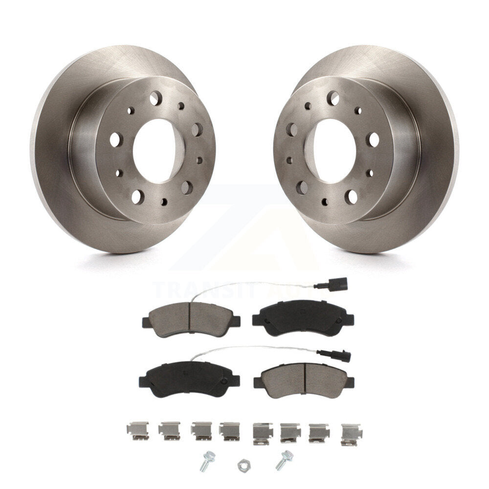 Rear Disc Brake Rotors And Ceramic Pads Kit For Ram ProMaster 1500 2500 3500