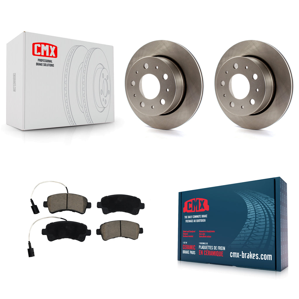 Rear Disc Brake Rotors And Ceramic Pads Kit For Ram ProMaster 3500 2500 1500