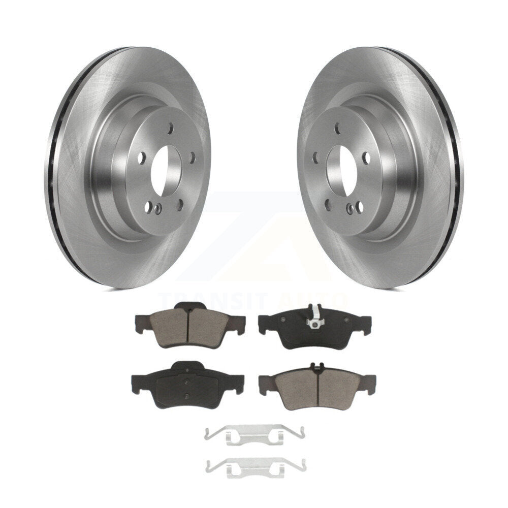 Rear Disc Brake Rotors And Ceramic Pads Kit For Mercedes-Benz CLS550 E550