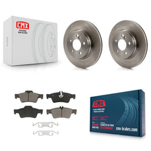 Charger l'image dans la galerie, Rear Disc Brake Rotors And Ceramic Pads Kit For Mercedes-Benz E550