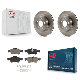 Rear Disc Brake Rotors And Ceramic Pads Kit For Mercedes-Benz E550