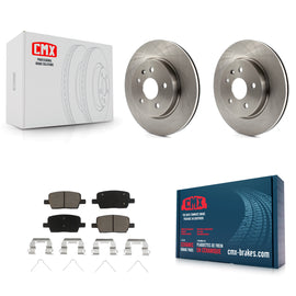 Rear Disc Brake Rotors And Ceramic Pads Kit For Chevrolet Camaro Cadillac CT6