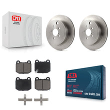 Charger l'image dans la galerie, Rear Disc Brake Rotors And Ceramic Pads Kit For Subaru BRZ Toyota 86