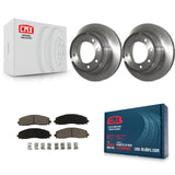 Rear Disc Brake Rotors And Ceramic Pads Kit For Ford F-250 Super Duty F-350