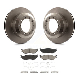 Rear Brake Rotor & Ceramic Pad Kit For Ford F-450 Super Duty F-550 International