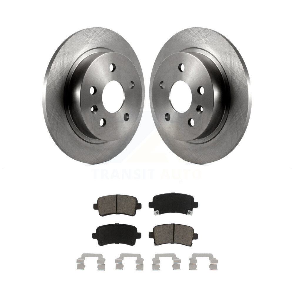 Rear Disc Brake Rotors Ceramic Pad Kit For Chevrolet Malibu Buick LaCrosse Regal