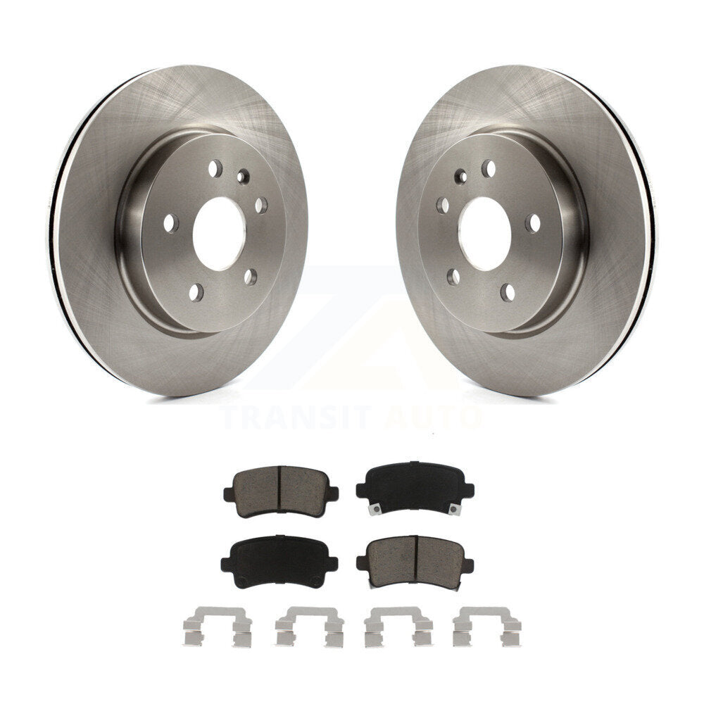 Rear Brake Rotors Ceramic Pad Kit For Chevrolet Malibu Buick Impala LaCrosse XTS