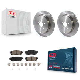 Rear Disc Brake Rotors And Ceramic Pad Kit For Lexus RX350 RX450h RX350L RX450hL