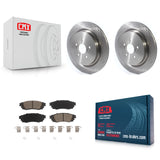 Rear Disc Brake Rotors And Ceramic Pad Kit For Lexus RX350 RX450h RX350L RX450hL