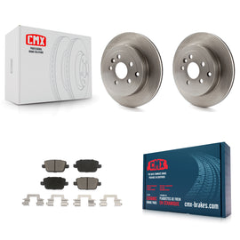 [Rear] 2008-2011 Land Rover LR2 Premium OE Brake Rotors & Ceramic Pads Kit For Max Braking