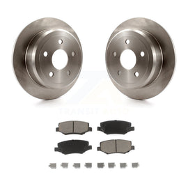 Rear Disc Brake Rotors And Ceramic Pads Kit For Jeep Wrangler JK