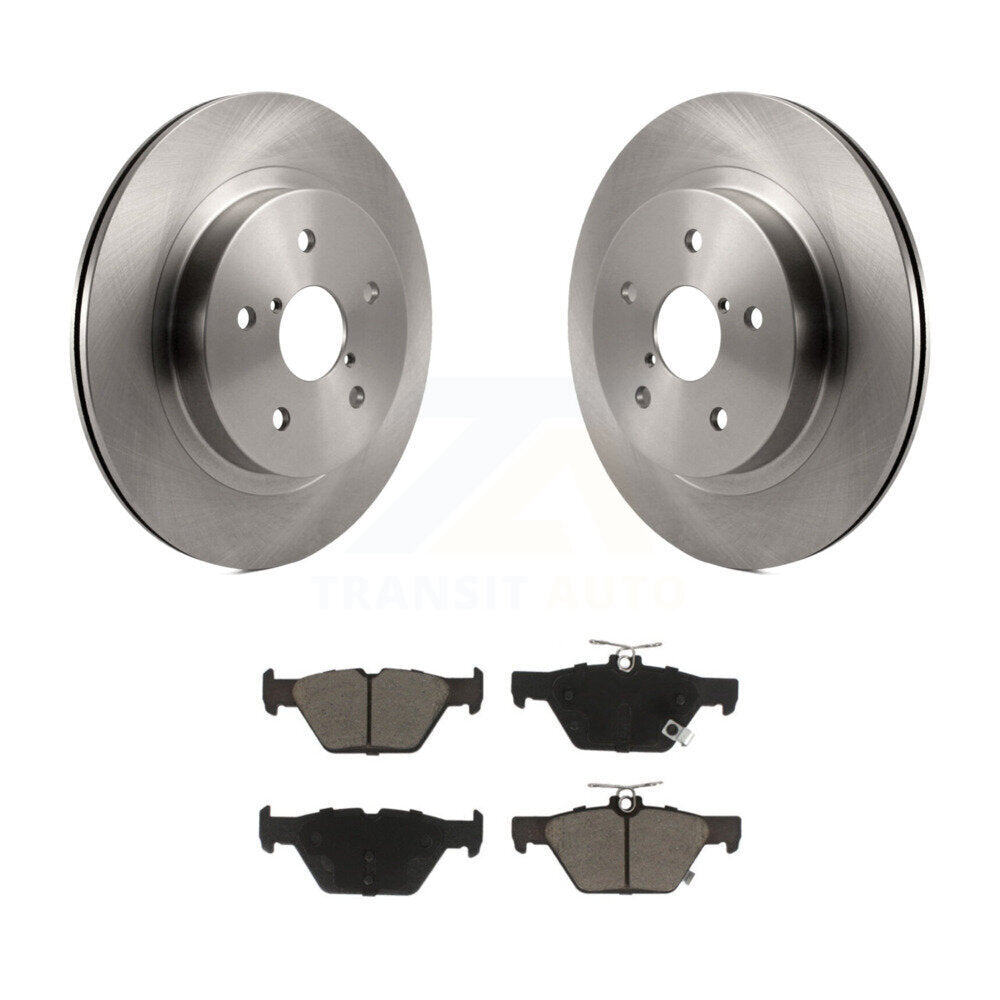 Rear Disc Brake Rotors And Ceramic Pads Kit For Subaru Outback Legacy WRX