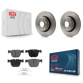 Rear Disc Brake Rotors And Ceramic Pads Kit For BMW 650i 535i 550i 645Ci 545i
