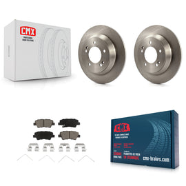 [Rear] 14-17 Kia Rondo With Manual Parking Premium OE Brake Rotors & Ceramic Pads Kit For Max Braking