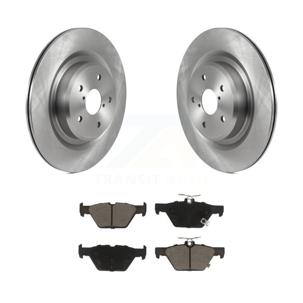 Rear Disc Brake Rotors And Ceramic Pads Kit For 2019-2022 Subaru Ascent