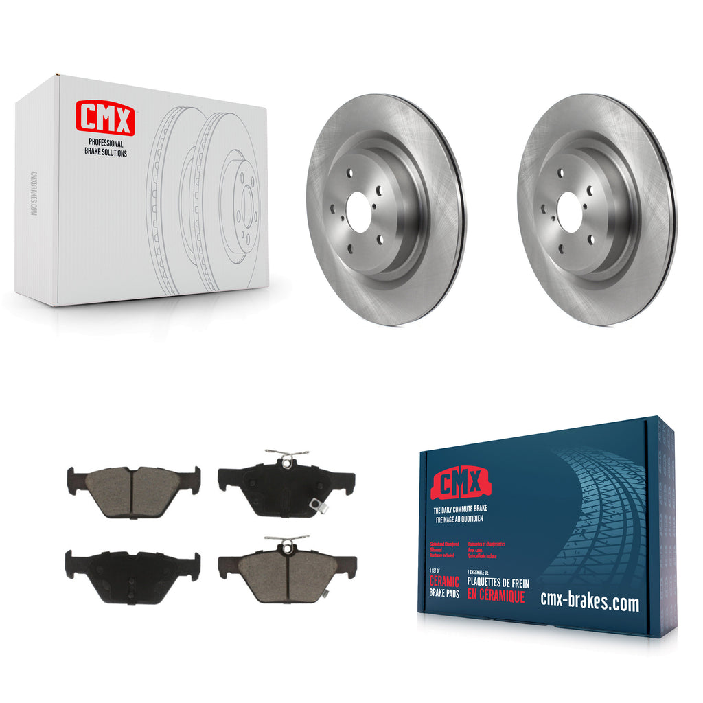[Rear] 2019-2022 Subaru Ascent Premium OE Brake Rotors & Ceramic Pads Kit For Max Braking