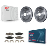 Rear Disc Brake Rotors And Ceramic Pads Kit For Cadillac SRX Saab 9-4X
