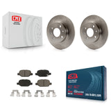 Rear Disc Brake Rotors And Ceramic Pads Kit For Fiat 500